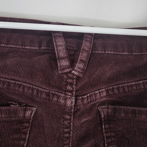 Volcom Super Stoned Shimmy Ankle Corduroy Pants 26 Waist Size 3/26 Burgundy - Picture 9 of 16